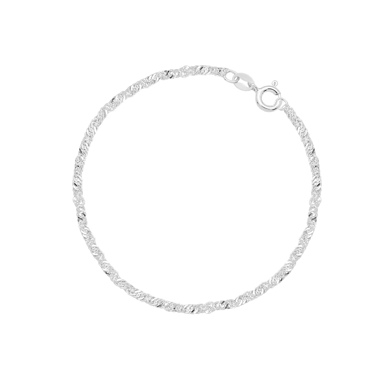 Pulsera Singapur 2.0 mm, Plata de ley 925