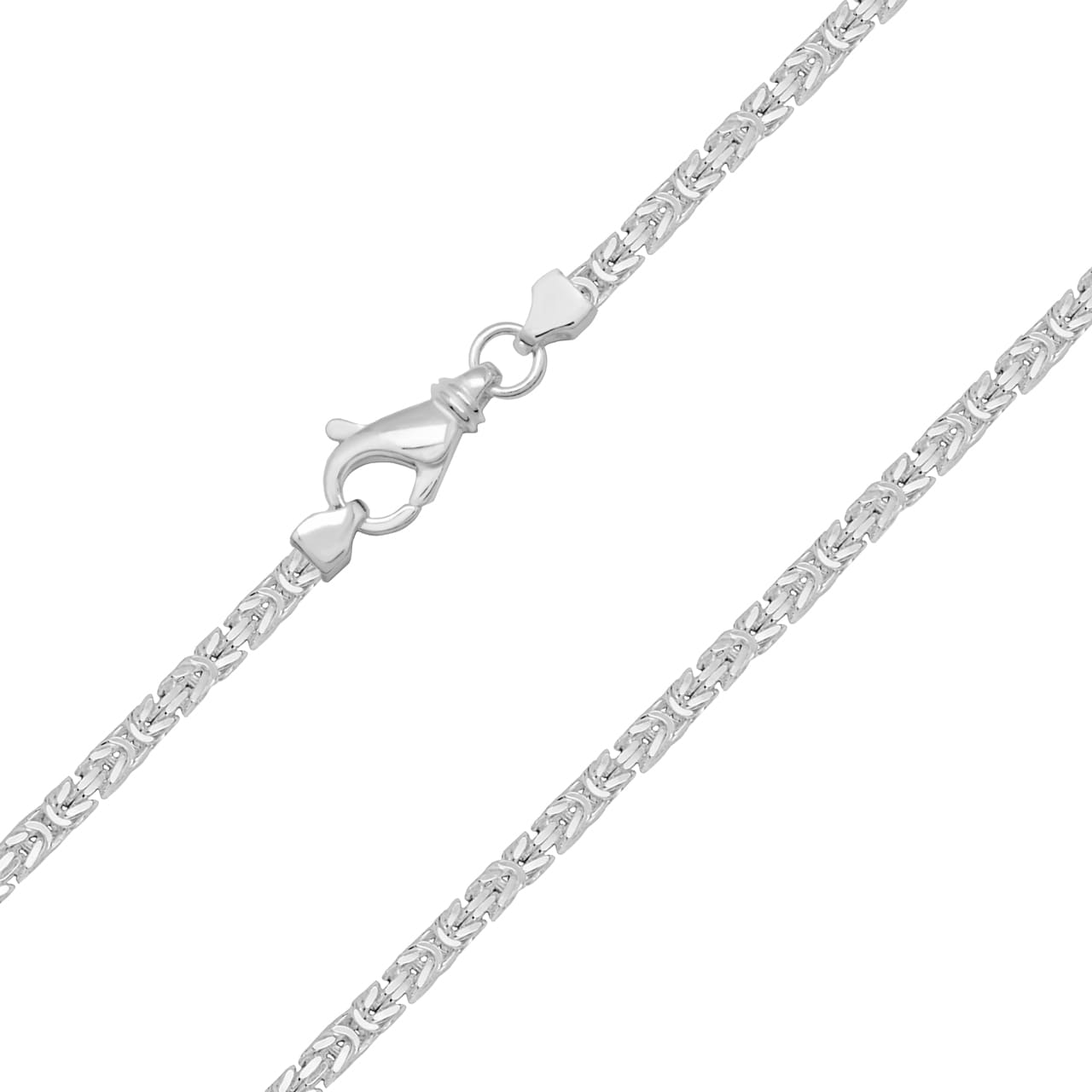 Byzantine Chain Necklace Heracles 2.8 mm, 925 Sterling Silver