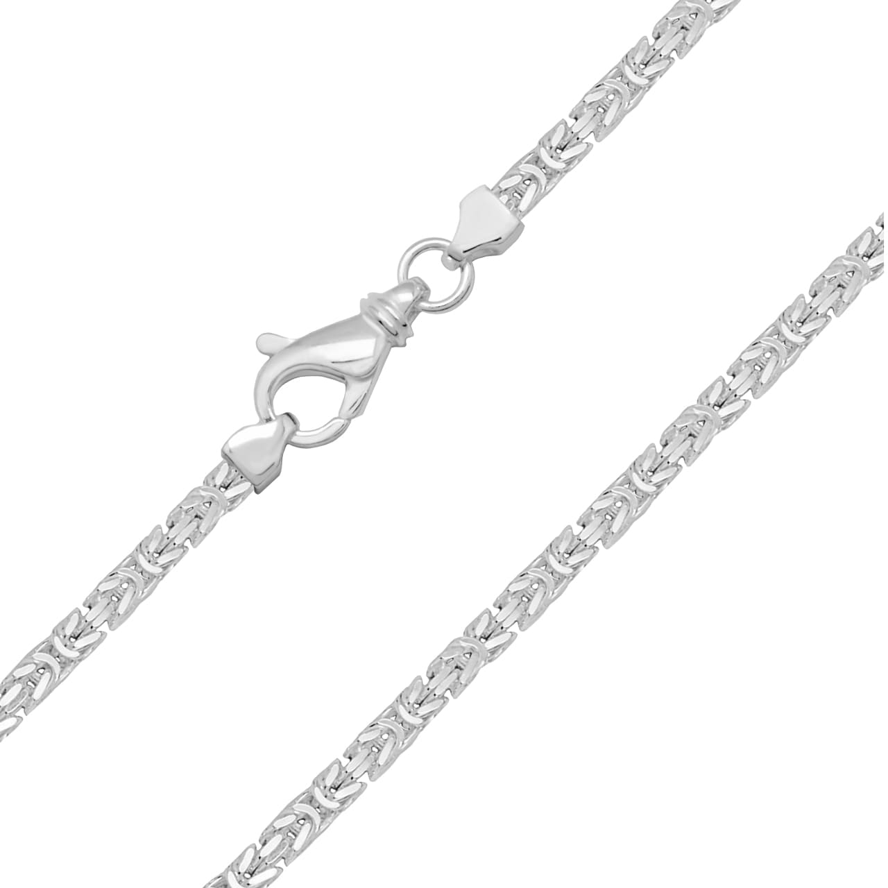 Byzantine Chain Necklace Heracles 5.9 mm, 925 Sterling Silver