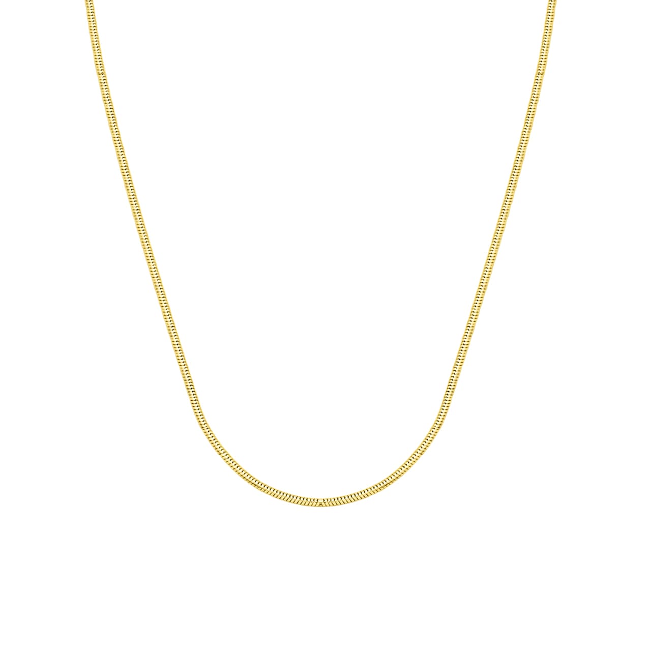 Snake Chain 0.8 mm, 925 Sterling Silver, gold-plated